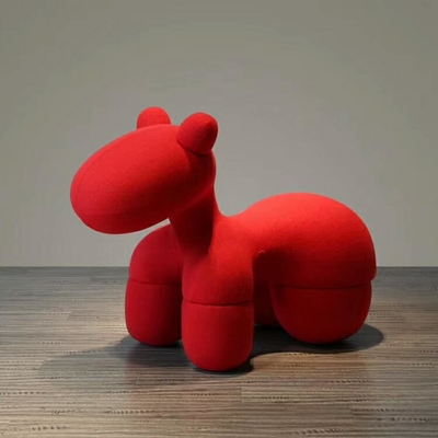 Leisure Kids Modern Fiberglass Chairs Upholstered Fabric Pony Chair