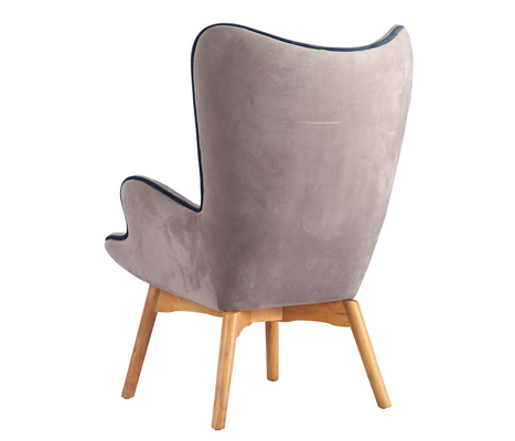 Modern Living Room Replica Dining Chairs Covered Multi - Density Foam With Footrest