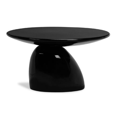 Mesa de centro moderna negra o blanca de los muebles de la mesa de centro moderna de la fibra de vidrio
