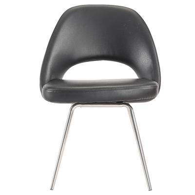 PU del restaurante tapizada cenando sillas con la pierna del acero inoxidable