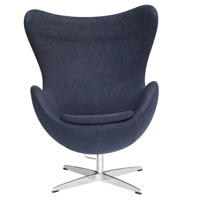 Silla de eslabón giratorio de cuero moderna formada huevo casero del sillón de cuero de los muebles