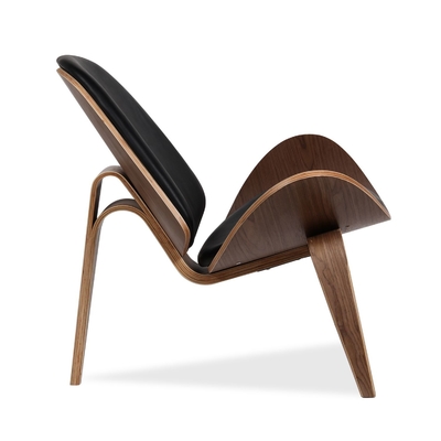 Cuero auténtico Hans Wegner que cena los muebles modernos de los mediados de siglo de las sillas