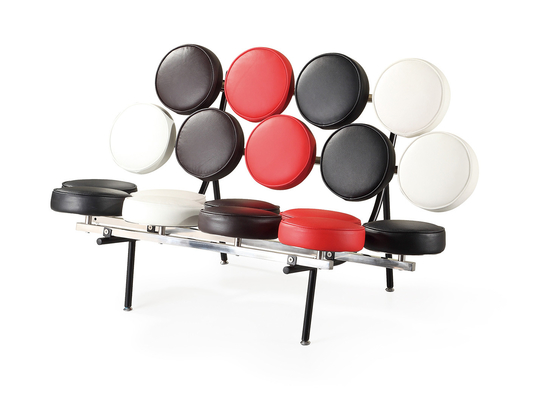 Silla de cuero auténtica del ocio del diseño de la melcocha sola con el marco de acero inoxidable